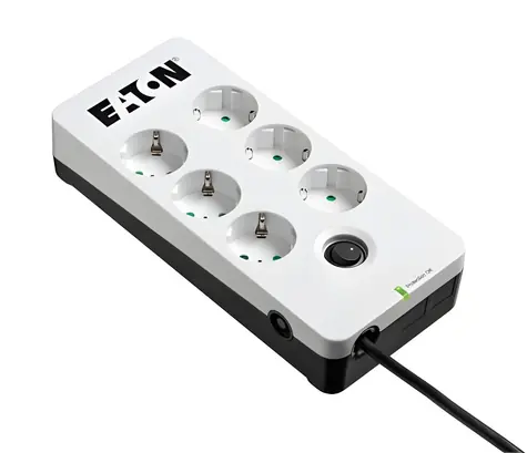 EATON Protection Box PB6D / Přepěťová ochrana / 6 zásuvek / 1,5 m / 10 A