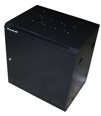 XtendLan 9U 600×450 mm / Nástěnný rozvaděč / jednodílný / plné dveře / úprava proti vykradení