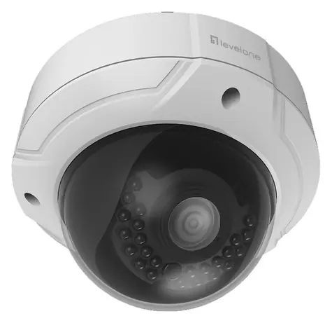 LevelOne FCS-3085 bílá / IP kamera / Dome / 4 MP / IR / PoE / IP66