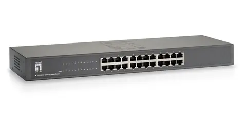 LevelOne GSW-2457 / Switch / 24x Gigabit / Unmanaged / 48 Gbit/s / 19