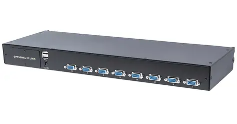 Intellinet KVM switch modulární 8-port VGA / KVM přepínač / 8 portů / VGA / USB-A