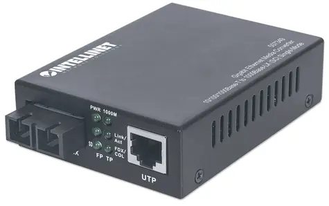Intellinet Konvertor médií Gigabit Singlemode 20 km 1310 nm / Konvertor médií / RJ-45 - SC / 1000 Mbit/s