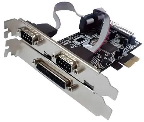 Longshine LCS-6322M / Řadič / PCIe / 2x sériový (RS232) + 1x paralelní port / MosChip MCS9901
