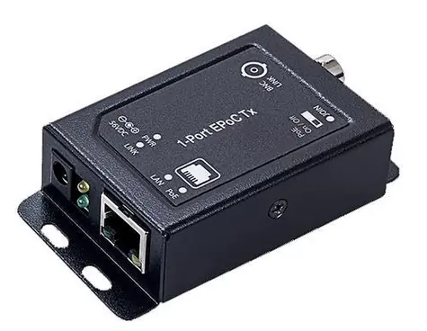 Wantec 2wIP E BNC / Adaptér PoE / BNC konektor / 1x RJ45 / přijímač