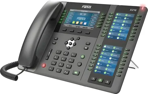 Fanvil X210 V2 černá / IP telefon / 20 linek / 4,3