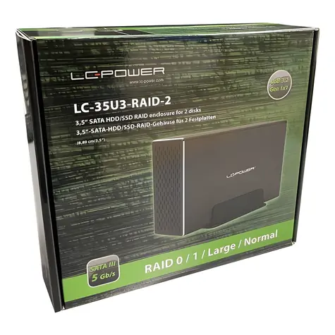 LC-Power LC-35U3-RAID-2 černá / Box pro 2x 3,5