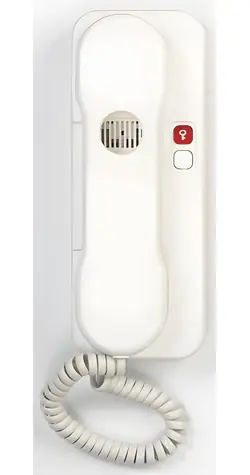 TESLA DT 85 bílá / Domácí telefon / Bzučák / 1x tlačítko el. zámku