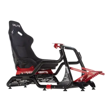 Oplite Cockpit GTR S8 Elite Force červená / Závodní simulátorový kokpit / nastavitelný / GT, Drift, F1, Rally