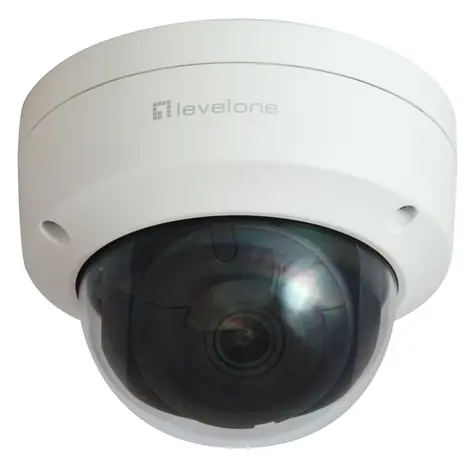LevelOne FCS-3403 bílá / IP kamera / Dome / 4 MP / H.265 / PoE / IP67