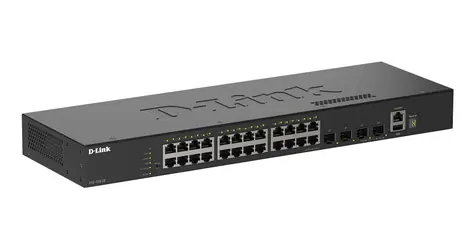 D-Link DGS-1530-28 / Switch / Managed L2 / 24x GE + 4x SFP+ / 128 Gbit/s / Rack