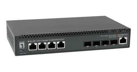 LevelOne XEL-0891 / Switch / 4x 10G RJ45 / 4x 10G SFP+ / Managed L3 / 19