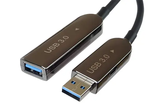PremiumCord prodlužovací optický AOC kabel USB 3.0/2.0 A(M)-A(F) / 7 m