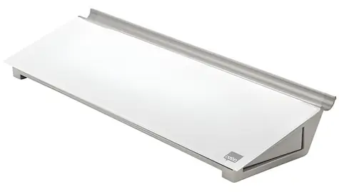 Nobo Skleněná podložka na poznámky bílá / Podložka na poznámky / 460x150x60 mm