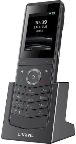 Fanvil Linkvil W611W V2 černá / Bezdrátový WiFi telefon / Wi-Fi 6 / Bluetooth 5.0 / IP67 / 4 linky