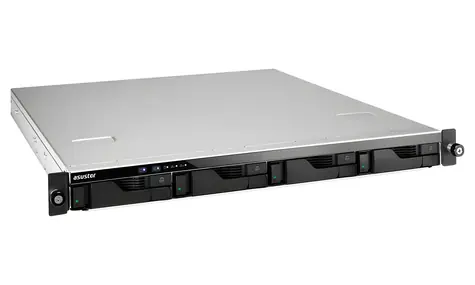 Asustor Lockerstor 4RD AS6504RD 4-Bay šedá / NAS server / Intel Atom C3538 2,1GHz / 8GB DDR4 / 4x GbE / Rack 1U