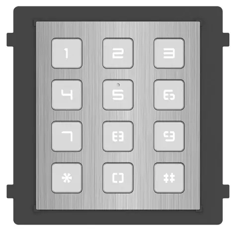 Hikvision DS-KD-KP/S / Modul interkomu s klávesnicí / nerez