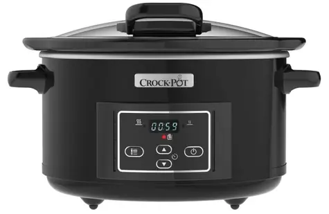 CrockPot CSC052X / Pomalý hrnec / 4,7 l / digitální časovač / keramická nádoba