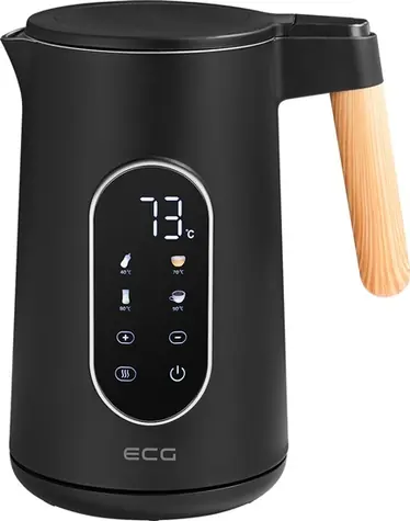 ECG RK 1799 Smart černá / Rychlovarná konvice / 1,7 l / 12 teplot / LED displej / 1800-2200 W