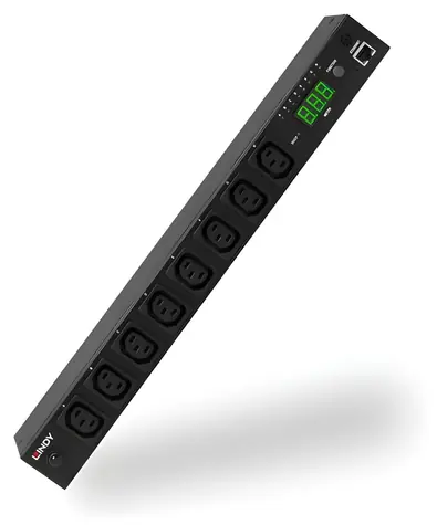 Lindy IPower Switch Classic 8 32657 černá / PDU / 8x C13 / 19” / 20A / 3120W