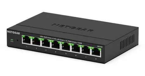 Netgear MS308-100EUS / Switch / 8x 2,5G RJ45 / Neřízený / Kovové tělo