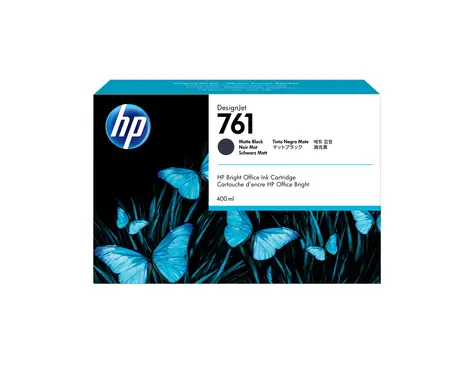 HP 761 matná černá / Inkoustová cartridge / 400 ml / DesignJet T7100
