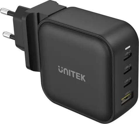 Unitek P1112ABK / Nabíječka / 1x USB-A / 3x USB-C / 5 A