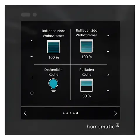Homematic IP Glass Display HmIP-WGD / Ovládací panel / Skleněný displej / Chytrá domácnost