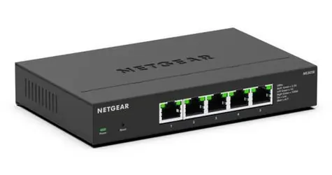 Netgear MS305E-100EUS / Switch / 5x 2,5G RJ45 / Neřízený / VLAN / Bez ventilátoru
