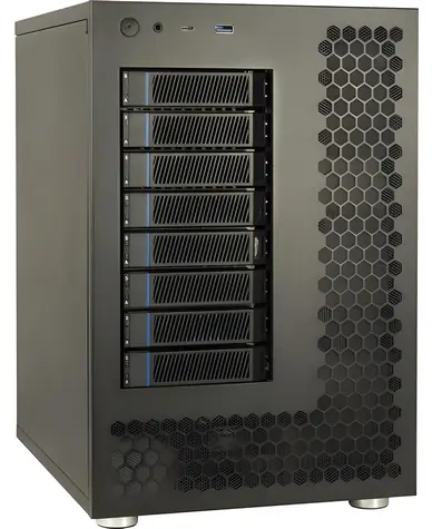 Inter-Tech NAS-8 černá / Serverová skříň / NAS / 8x hot-swap 3,5