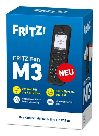 FRITZ!Fon M3 černá / DECT telefon / 1.8