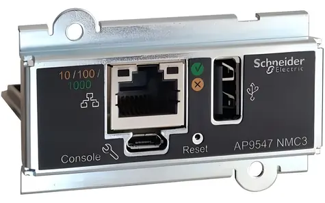APC síťová karta pro Easy UPS 3-Phase / Síťová karta / RJ-45 / Easy UPS 3 Series / černá
