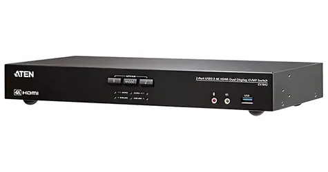 Aten CS1842 / KVM přepínač / 2:1 / 2x HDMI / 4K@60Hz / USB 3.0 hub / audio