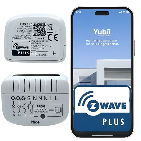 Fibaro FGS-225 bílá / Spínací reléový modul / 2 kanály / dosah 40 m