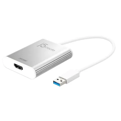 J5Create JUA354 stříbrná / Adaptér / USB-A na HDMI / max. 3840x2160 px
