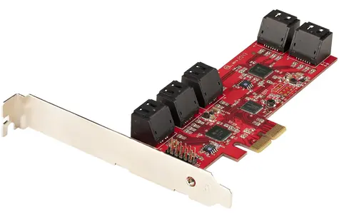 StarTech 10P6G-PCIE-SATA-CARD / SATA řadič / PCI Express / 10x SATA 6 Gb/s / ASMedia ASM1062