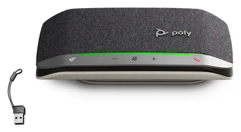 HP Poly Sync 20 černá / Konferenční reproduktor / Bluetooth 5.1 / USB-C/USB-A