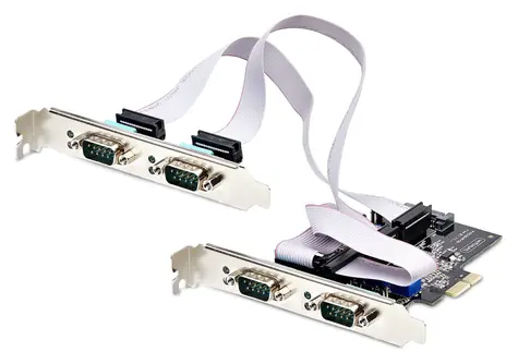 StarTech PCIe karta 4x sériový RS232 / Řadič / PCIe x1 / Asix AX99100