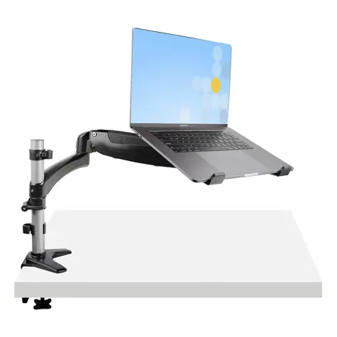 StarTech Stolní rameno na notebook černé / Držák / VESA 75x75, 100x100 mm / Nosnost 8 kg / Hliník