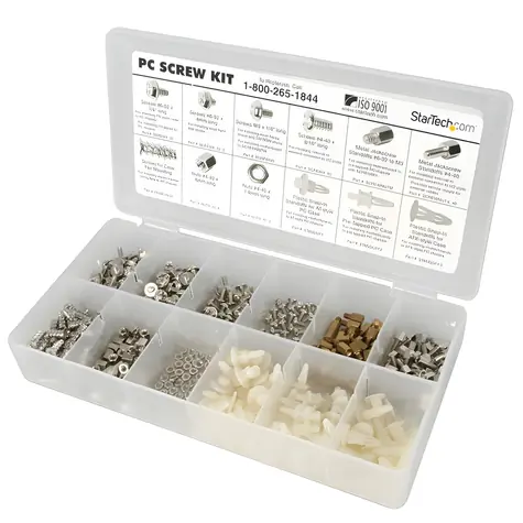 StarTech PC Screw Kit bílá / Sada šroubů pro montáž PC / 107 × 209 × 32 mm