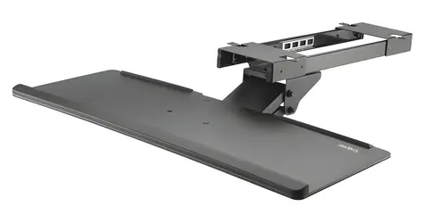 StarTech Držák klávesnice pod stůl černá / Klávesnicová police / Výškově nastavitelná / šířka 78,2 cm / nosnost 2 kg