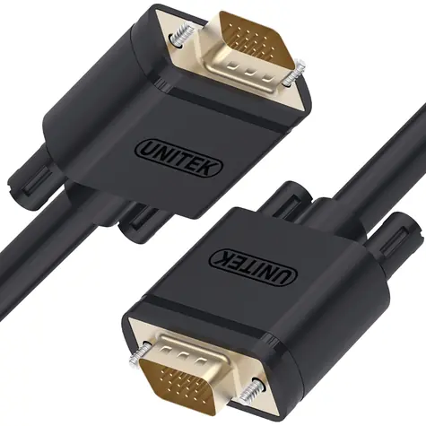 Unitek Y-C508G černá / Kabel VGA (D-Sub) - VGA (D-Sub) / 20 m