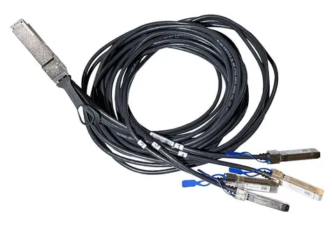 MikroTik DQ+BC0003-DS+ / Breakout kabel / 200G/400G na 4x 50G / MiniGBIC moduly / QSFP56 / 3 m