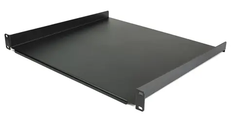 StarTech Rack polička 1U / Polička do racku / Ocel / Černá / Nosnost 20 kg / 441 × 401 mm