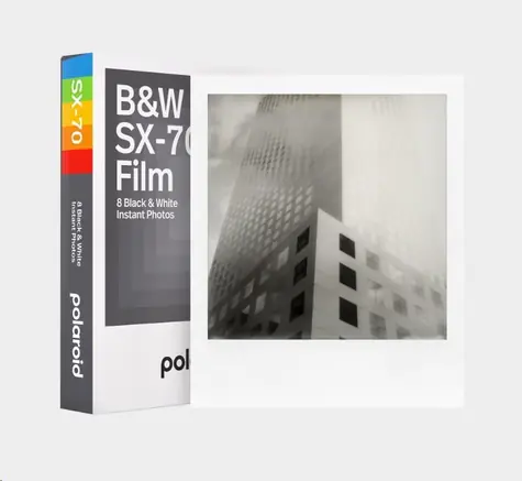 Polaroid B&W Film for SX-70 / Instantní černobílý film / 8 fotografií / pro fotoaparáty SX-70