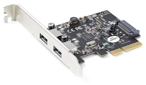 StarTech PCIe karta 2x USB-A 10Gbps černá / Řadič USB / PCIe x2 / USB 3.2 Gen 2 Type-A