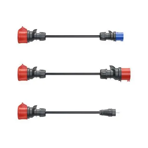 go-e Sada adaptérů CH-04-33 černá / Adaptér / pro Gemini flex 11 kW / 30 cm / 3 ks