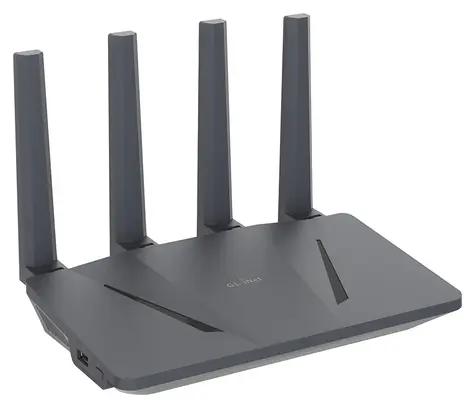 GL.iNet Flint GL-AX1800 / Router / Wi-Fi 6 / AX1800 / 4x LAN / USB 3.0 / VPN