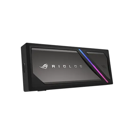 ASUS ROG Strix Aiolos černá / Externí box pro M.2 SSD / USB-C 3.2 Gen2x2 / 20 Gbit/s / RGB / bez nářadí