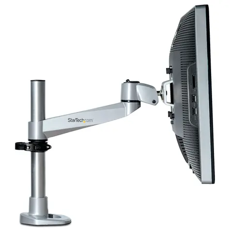 StarTech Stolní rameno na monitor stříbrné / Rameno na monitor / 12”-34” / Nosnost 14 kg / Náklon -15° až 90°