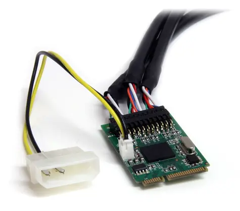 StarTech Mini PCIe FireWire karta černá / PCIe FireWire karta / IEEE 1394 / Čipset TI XIO2213B
